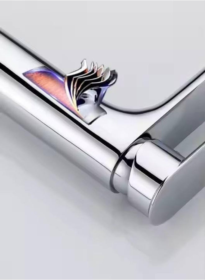 YD Modern Single Handle Bathroom Sink Faucet – Solid Brass Basin Mixer Tap with Smooth Water Flow, Durable Cartridge, Easy Installation, Contemporary Design for Wash Basin Vanity - Image 2